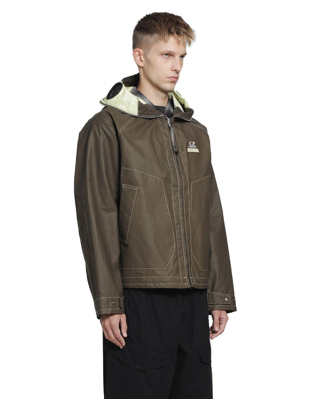 C P Company Brown Aramid Type-C Explorer Jacket for men