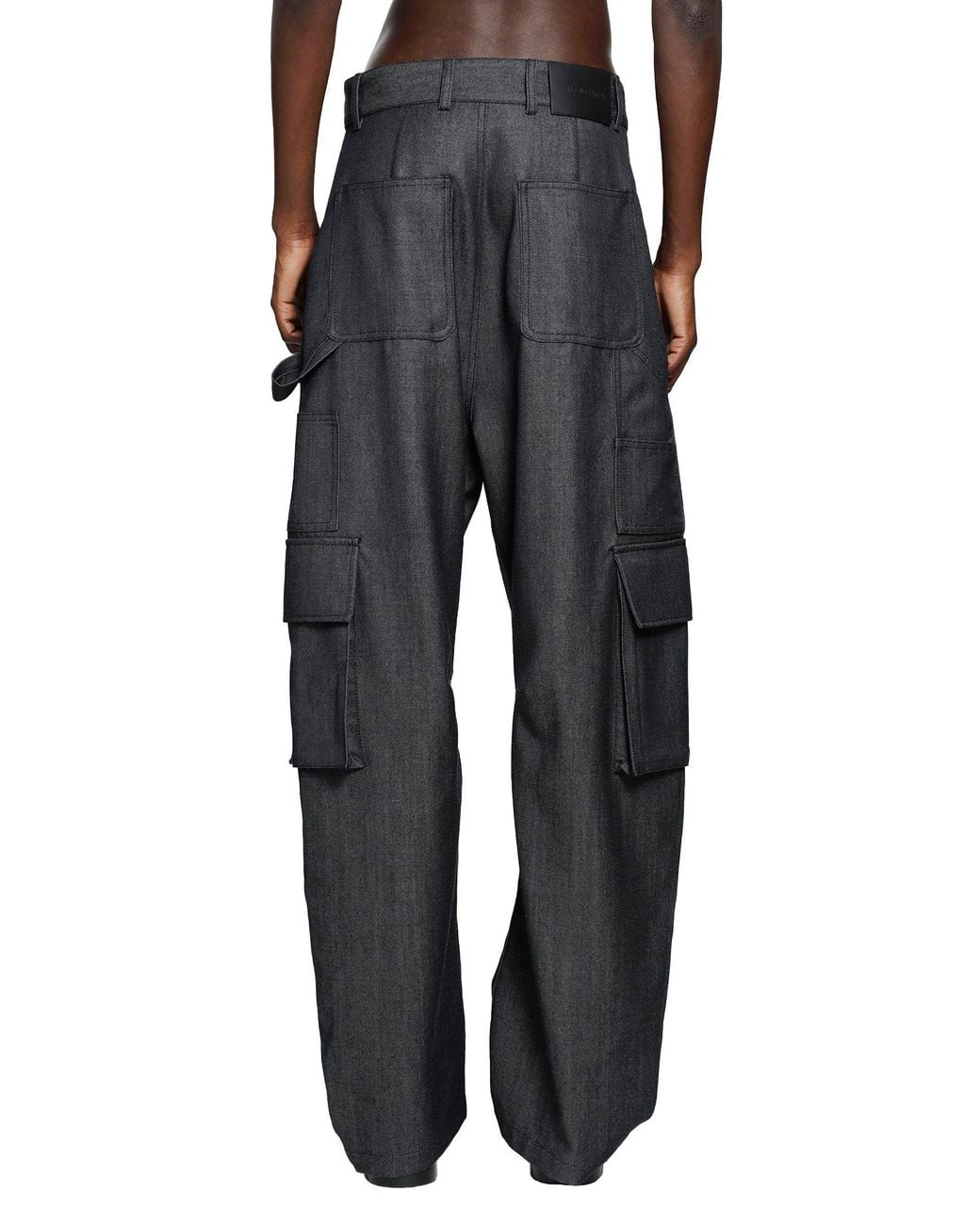 Balenciaga Gray Relaxed Cargo Pants