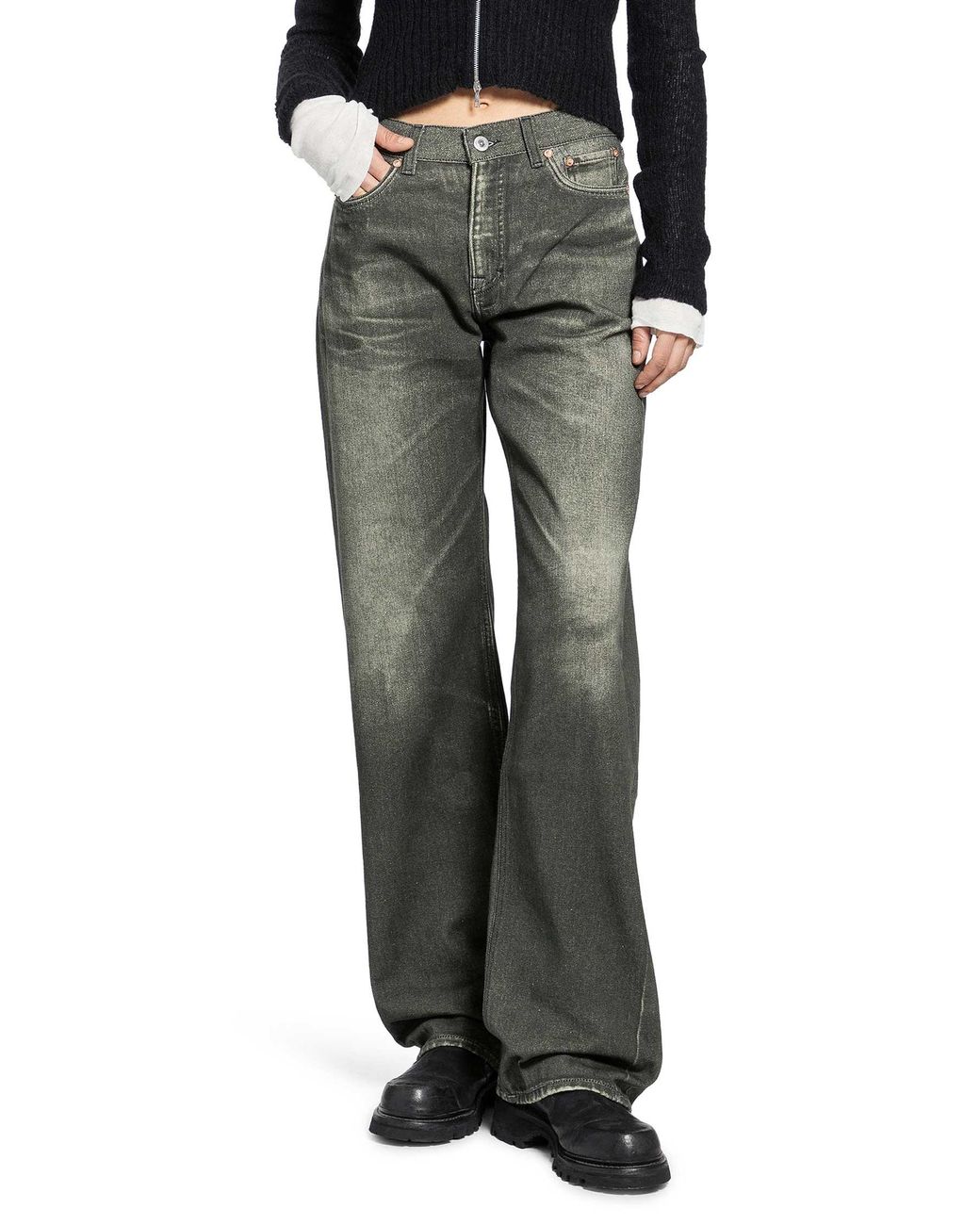 Our Legacy Green Wata Cut Jeans