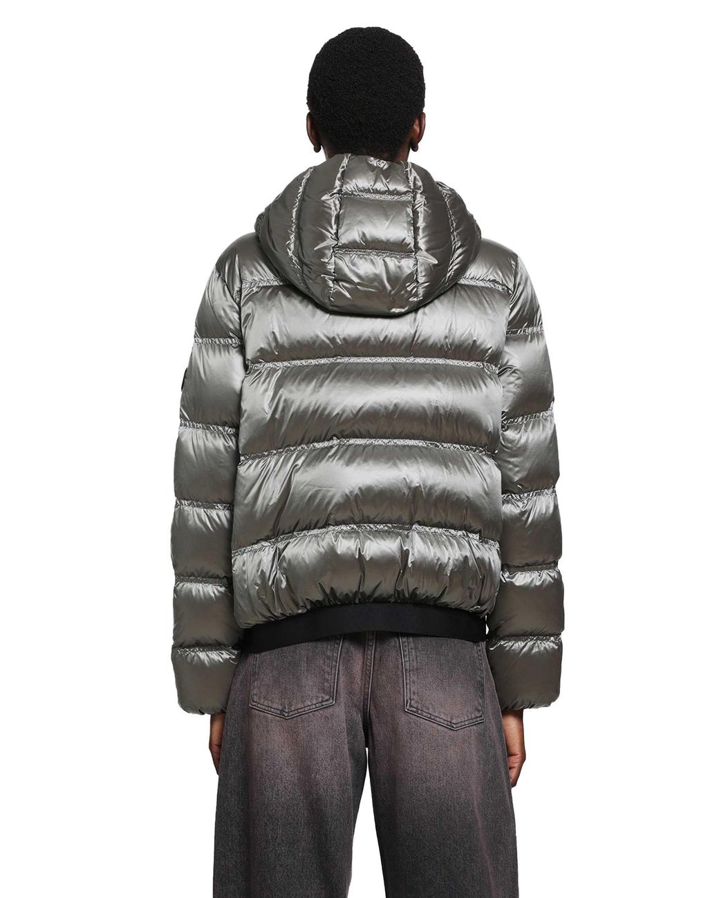 Moncler Gray Sensation Short Down Jacket