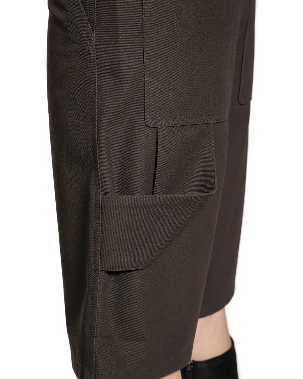 Courreges Gray Hammer Cotton Shorts