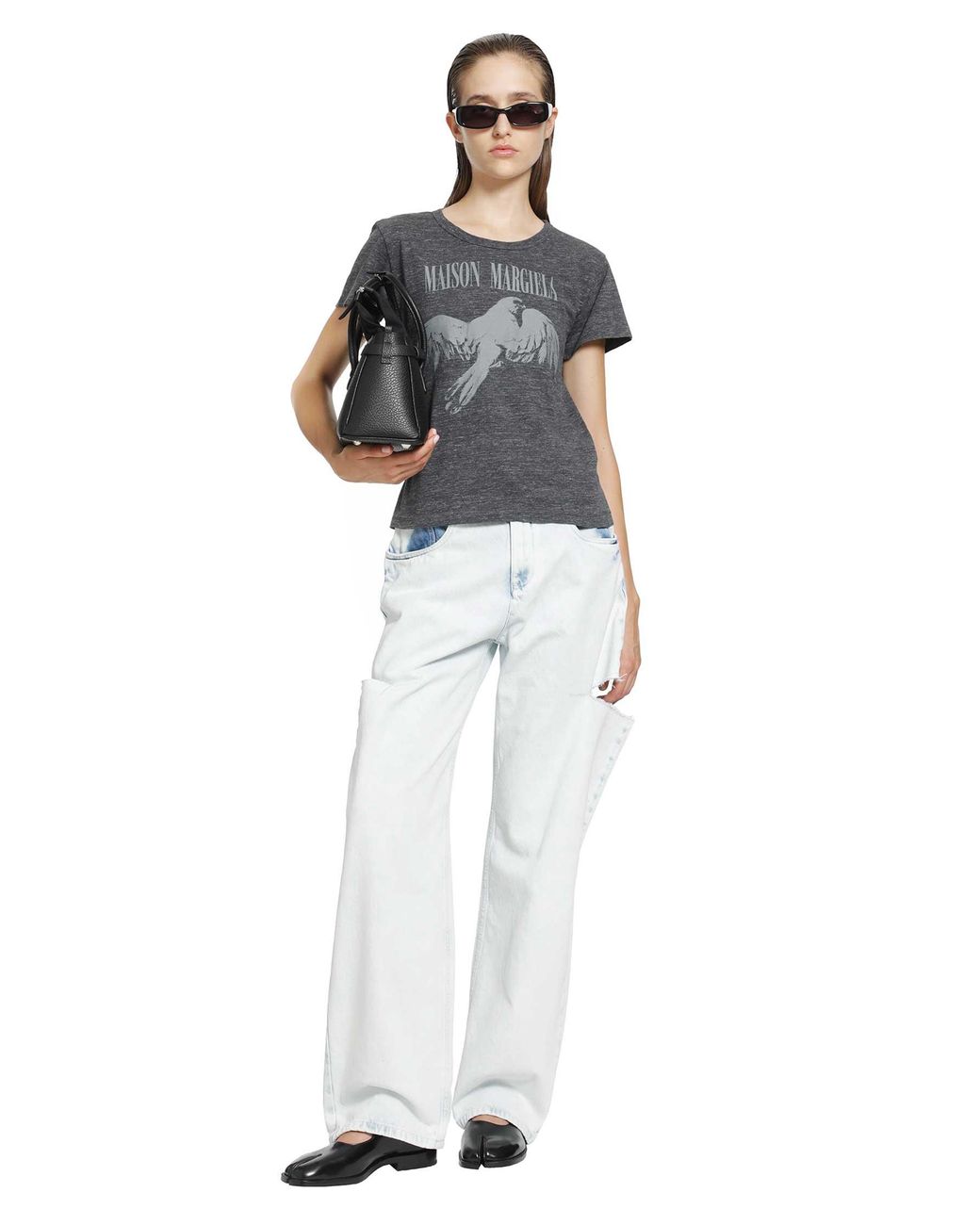 Maison Margiela Blue Cotton T-Shirt