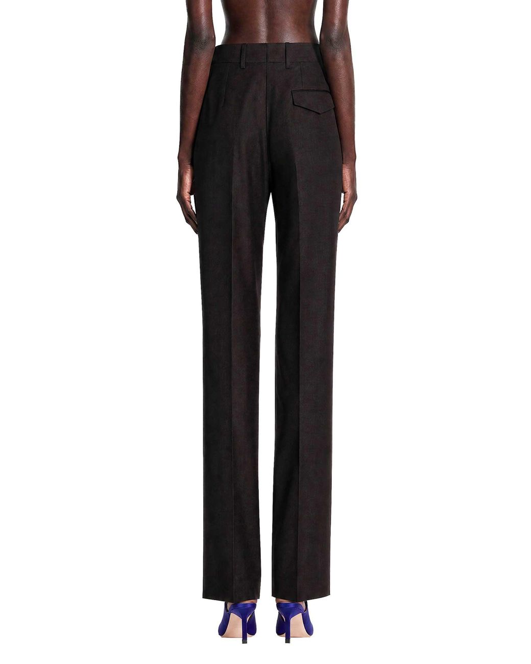 Tom Ford Black Light Virgin Wool Tailored Trousers