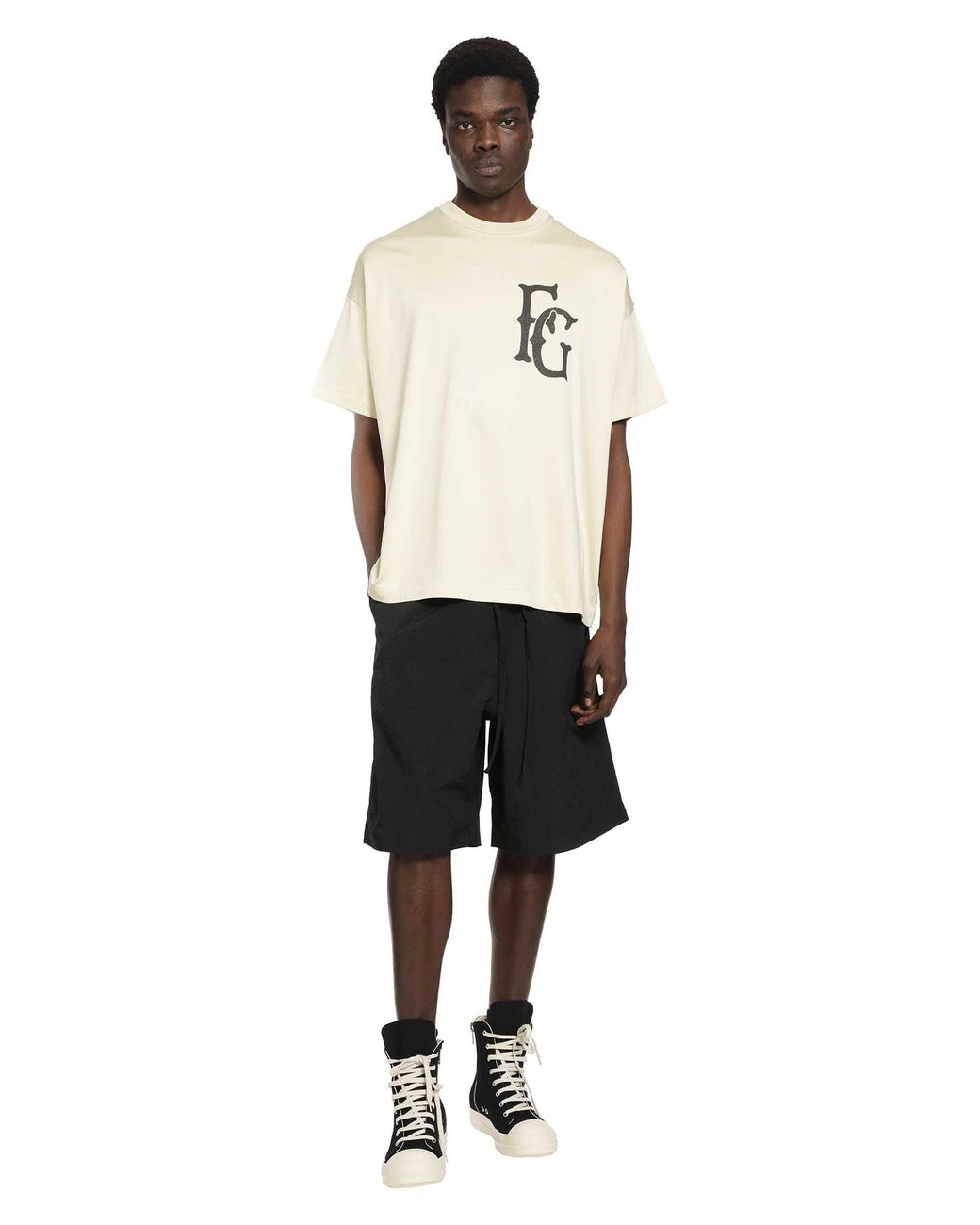 Fear Of God Black Nylon Ripstop Sport Shorts for men