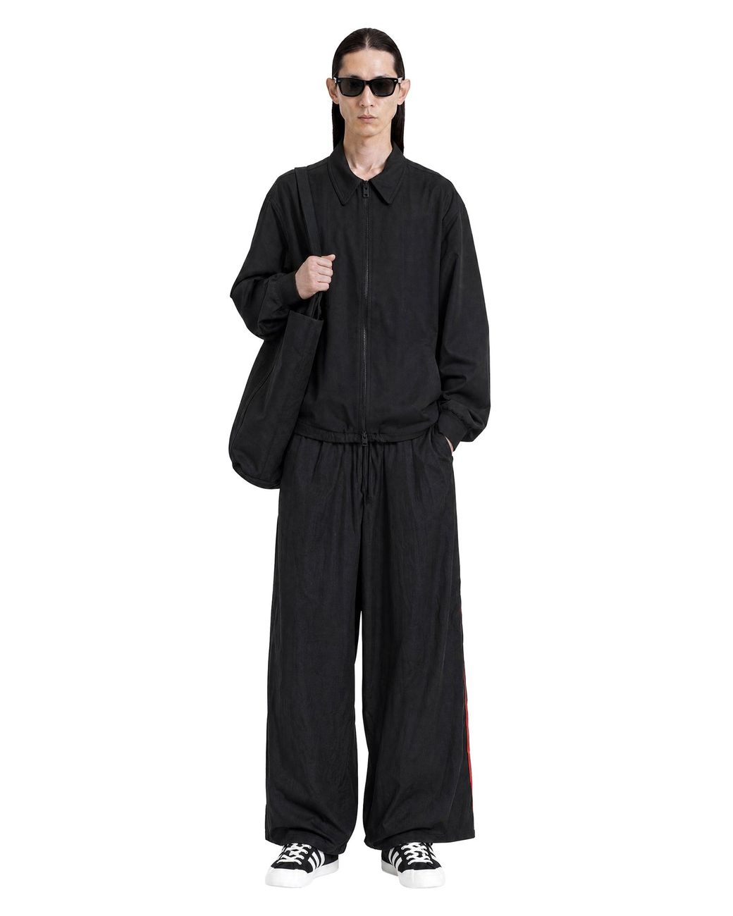 Y-3 Black Wool Tailored Blouson Jacket for men
