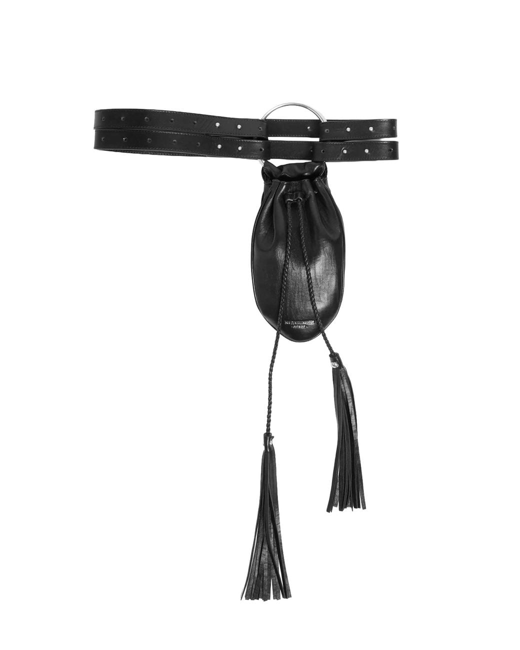 Ann Demeulemeester Black The Kenan Pouch With Tassels