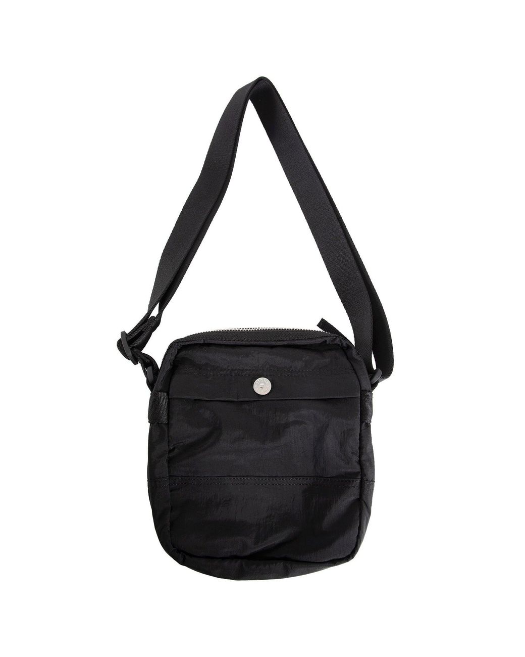 Stone Island Black 9200015 Coated Nylon Metal Pouch Bag for men