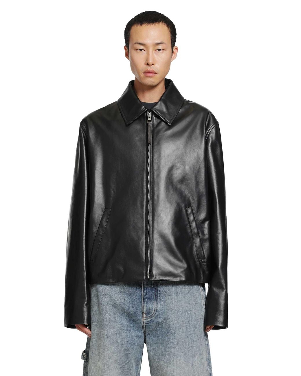 Loewe Black Zip-Up Jacket for men