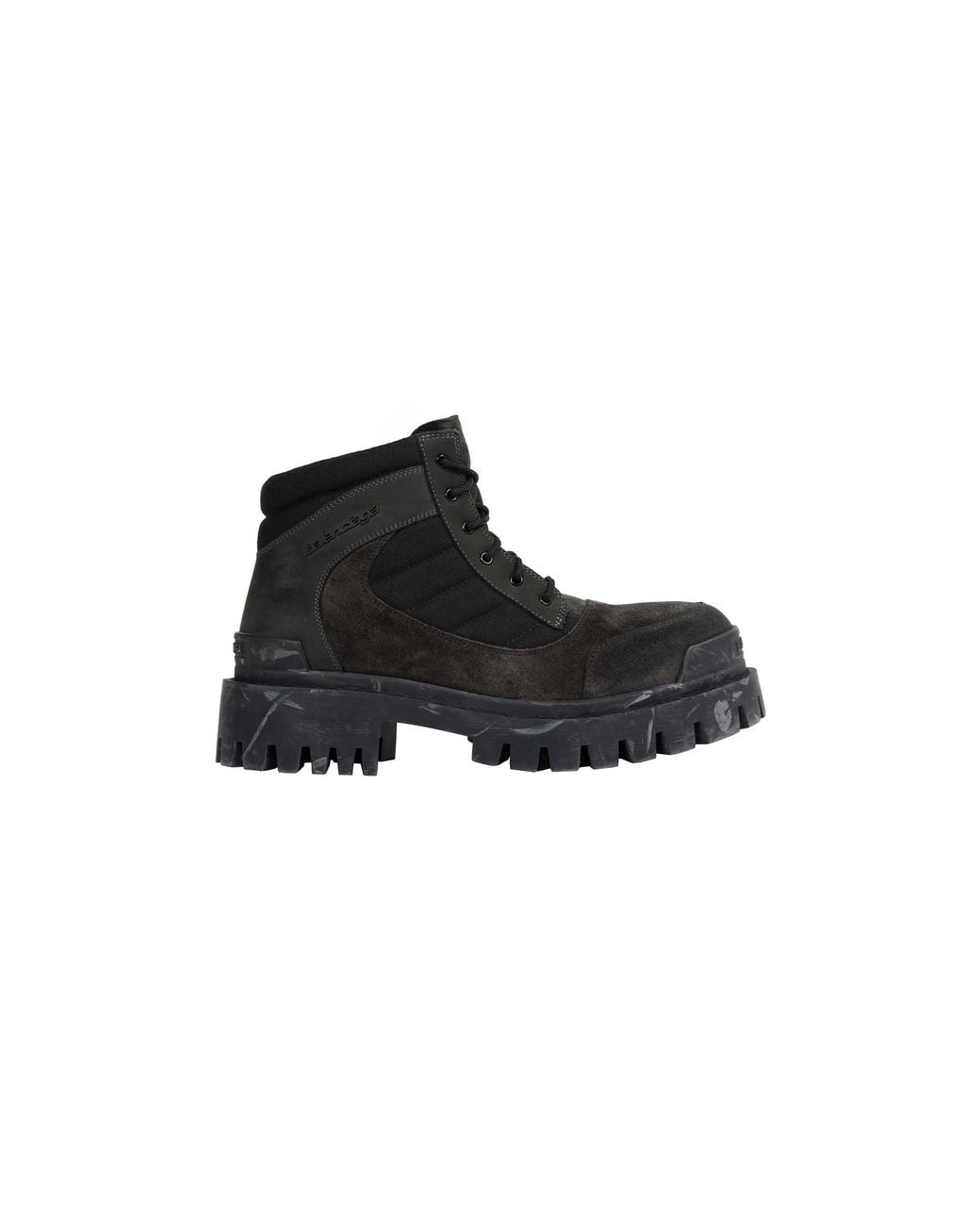 Balenciaga Black Combat Strike Low Boots for men