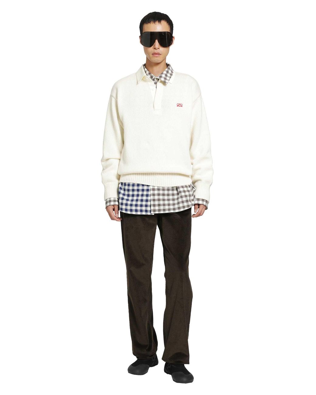 Loewe White Polo Sweater for men