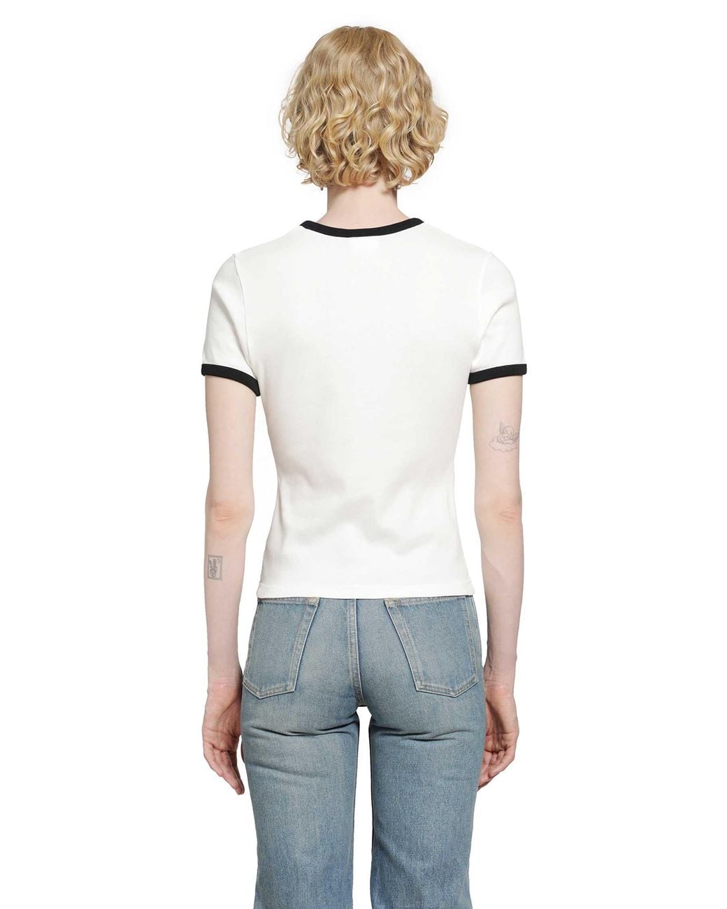 Courreges White Signature Contrast T-Shirt