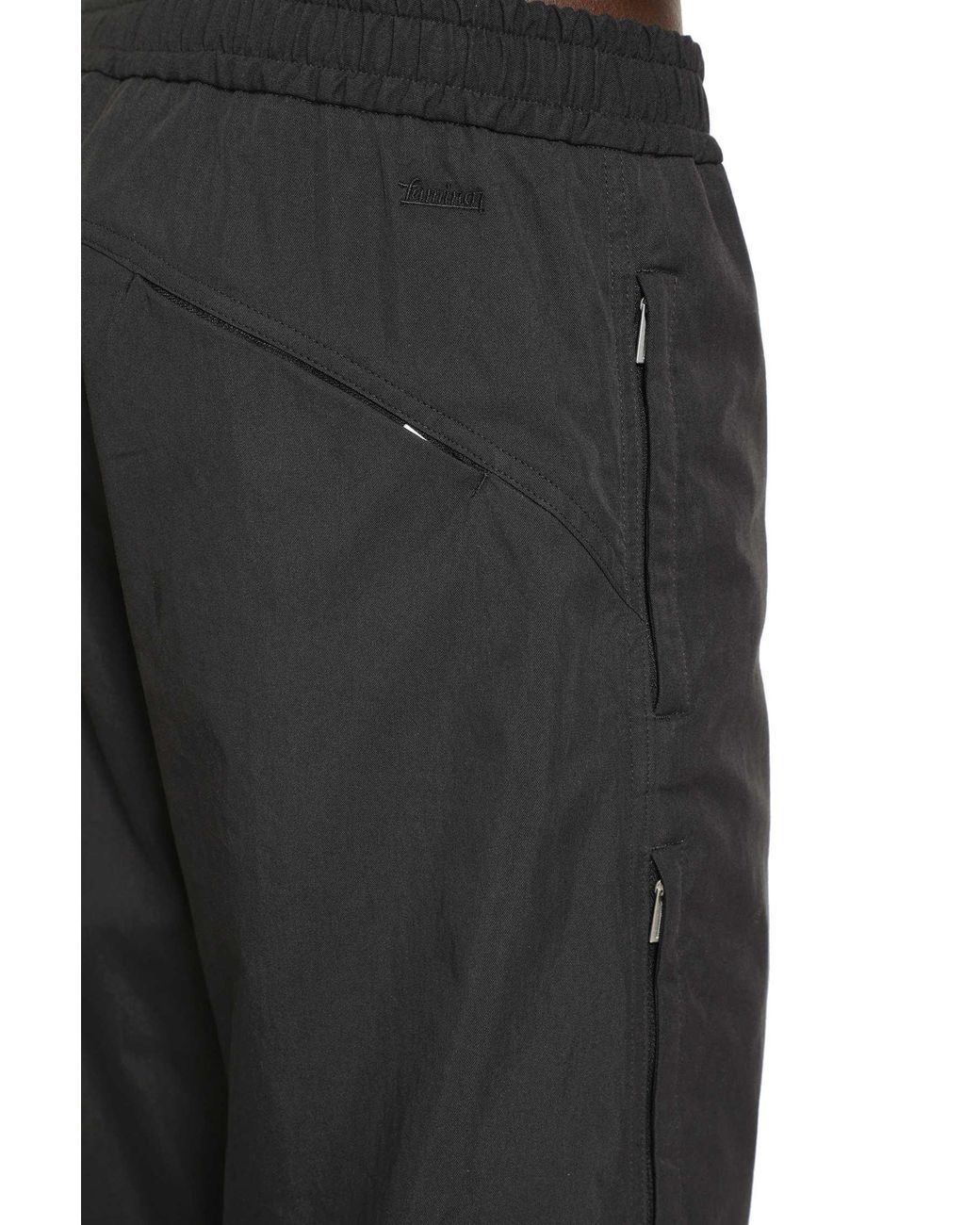 Laminar Black Nylon Pants for men