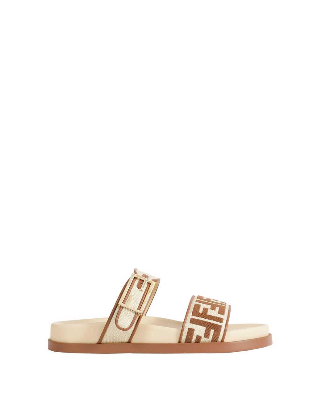 Fendi Metallic Feel Sandals