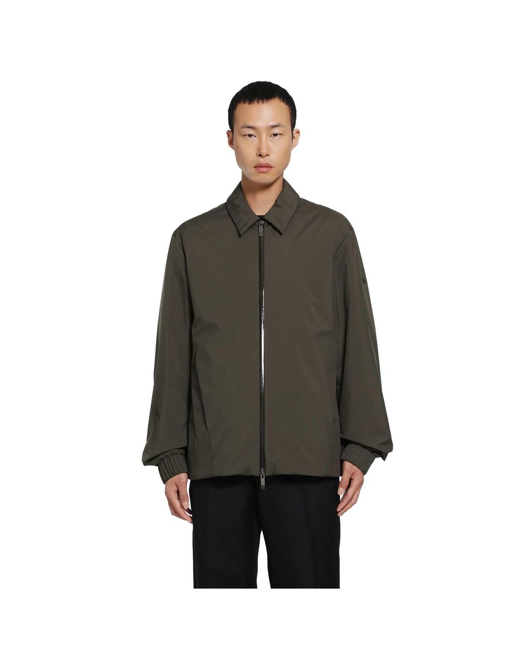 Moncler Brown Caramantran Down Shirt Jacket for men