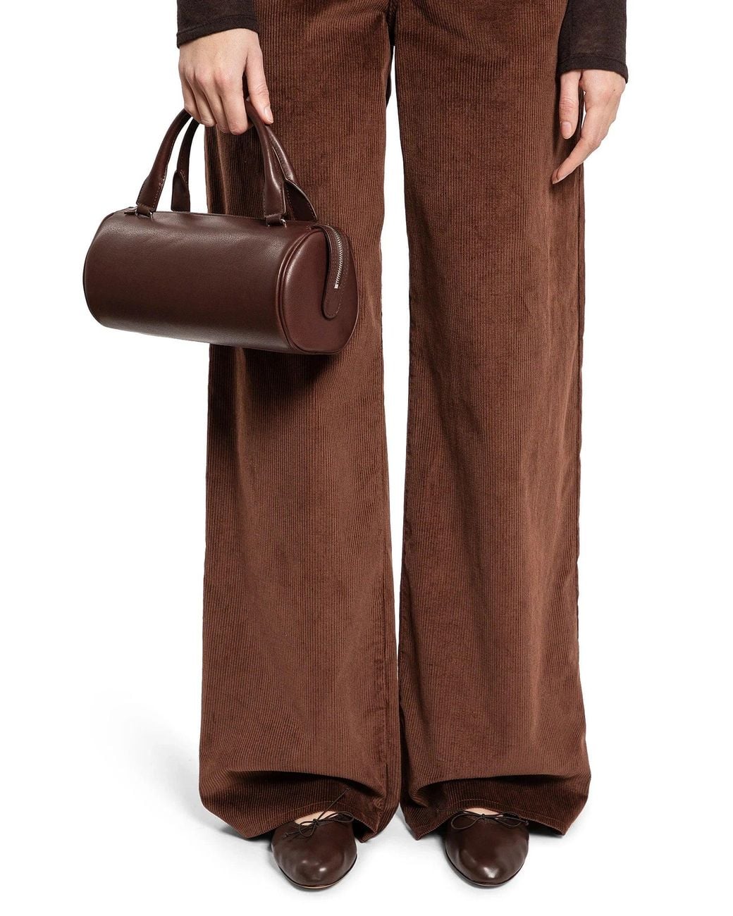 The Row Brown Edith Top Handle Bag