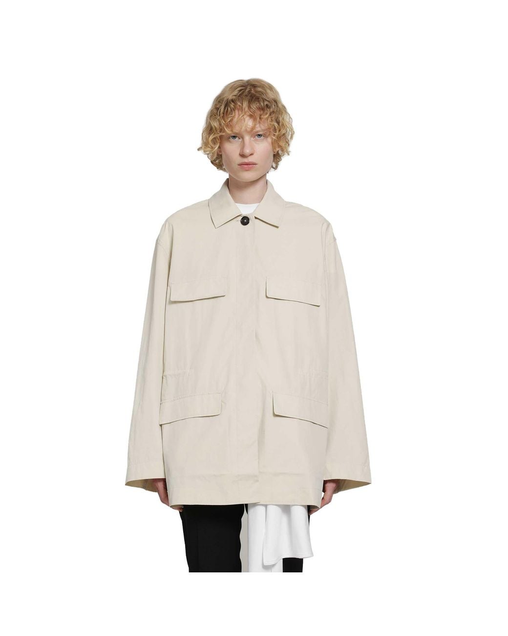 Totême Natural Collared Drawstring Jacket
