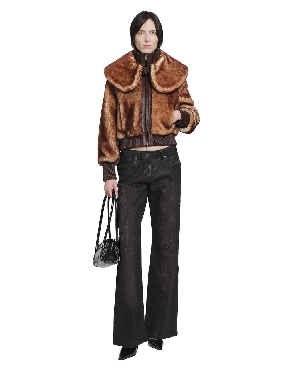 KNWLS Brown Eliza Shearling Jacket