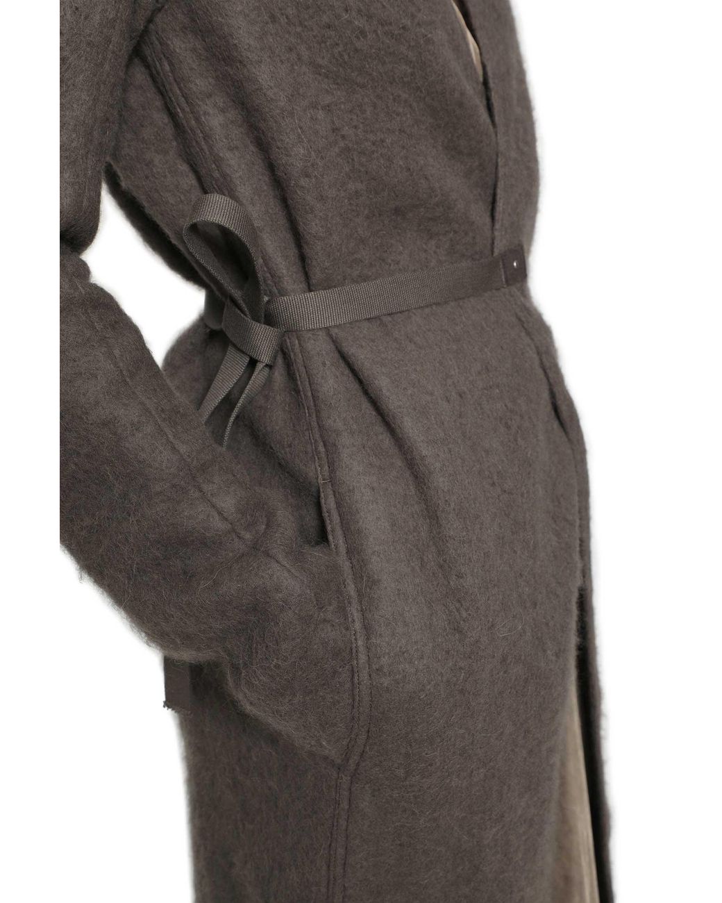 Rick Owens Gray Tower Lab Coat