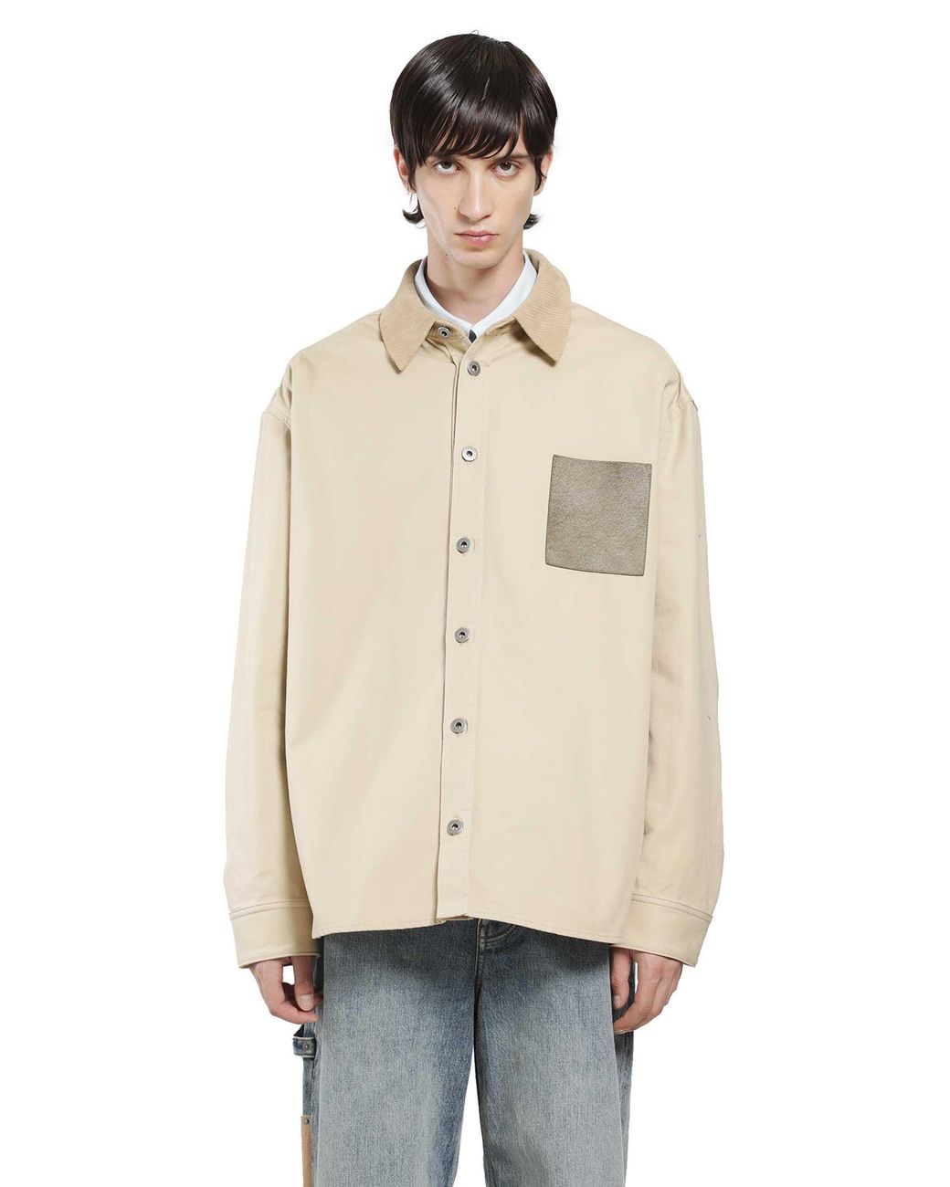 Loewe Natural Cotton Canvas Overshirt for men
