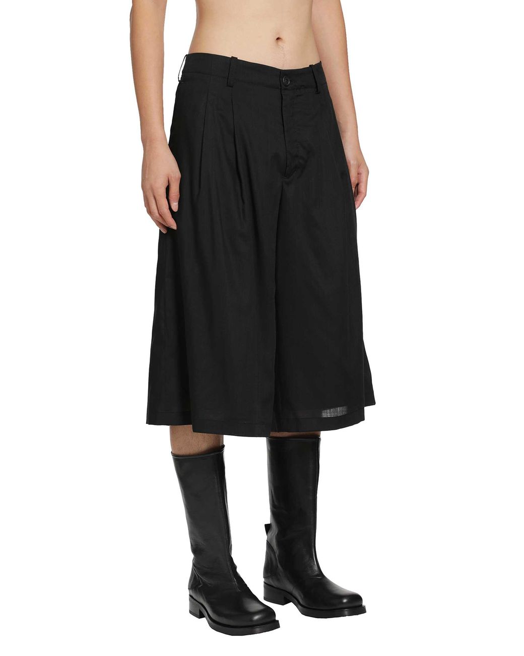 Our Legacy Black Split Shorts for men