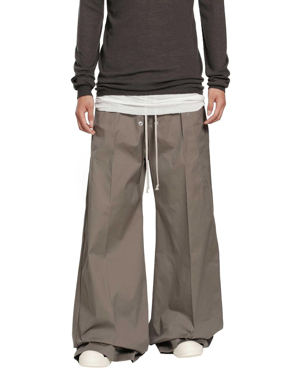 Rick Owens Gray Tower Wide Bela Pants for men