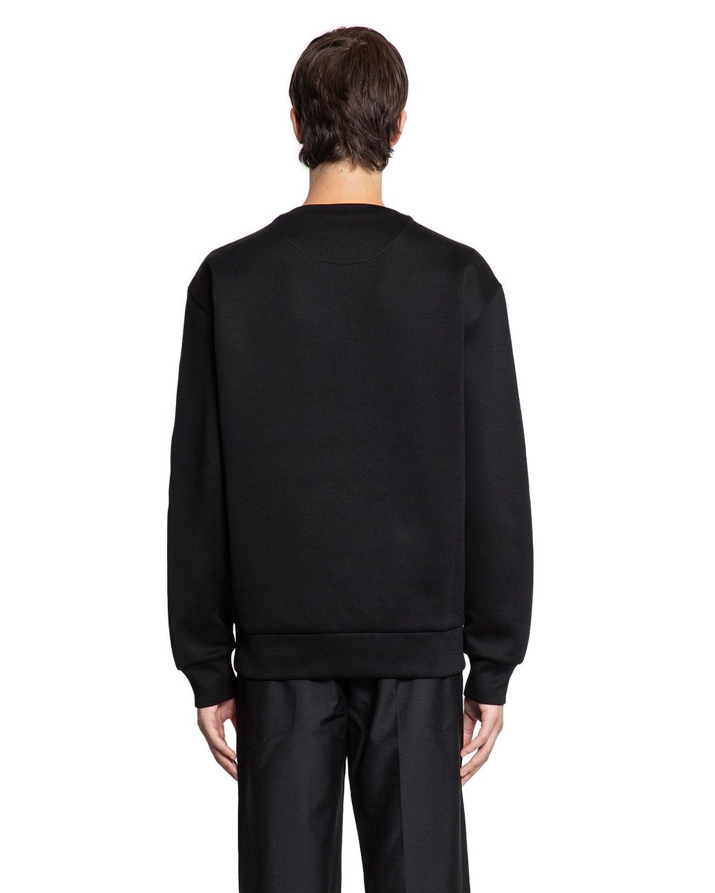 Prada Black Technical Cotton Sweatshirt for men
