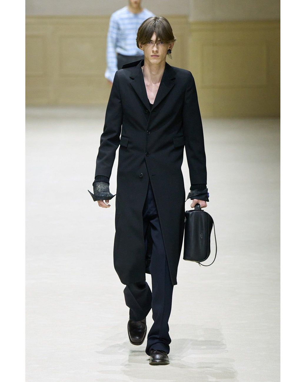 Prada Blue Wool Pants for men