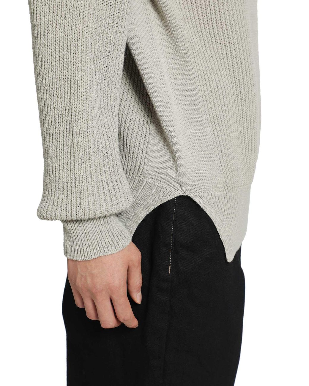 Rick Owens Gray Fisherman Round Neck for men