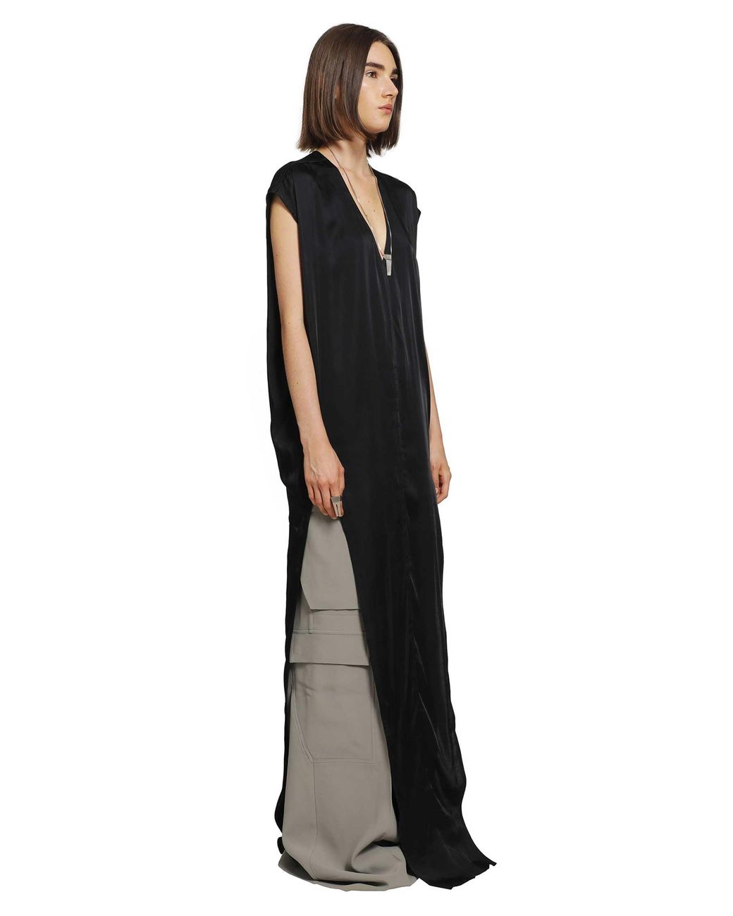 Rick Owens Black Tower Arrowhead Gown