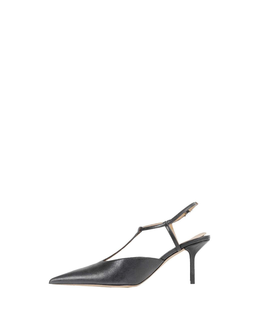 Calvin Klein White Erin T Bar Slingback Pumps
