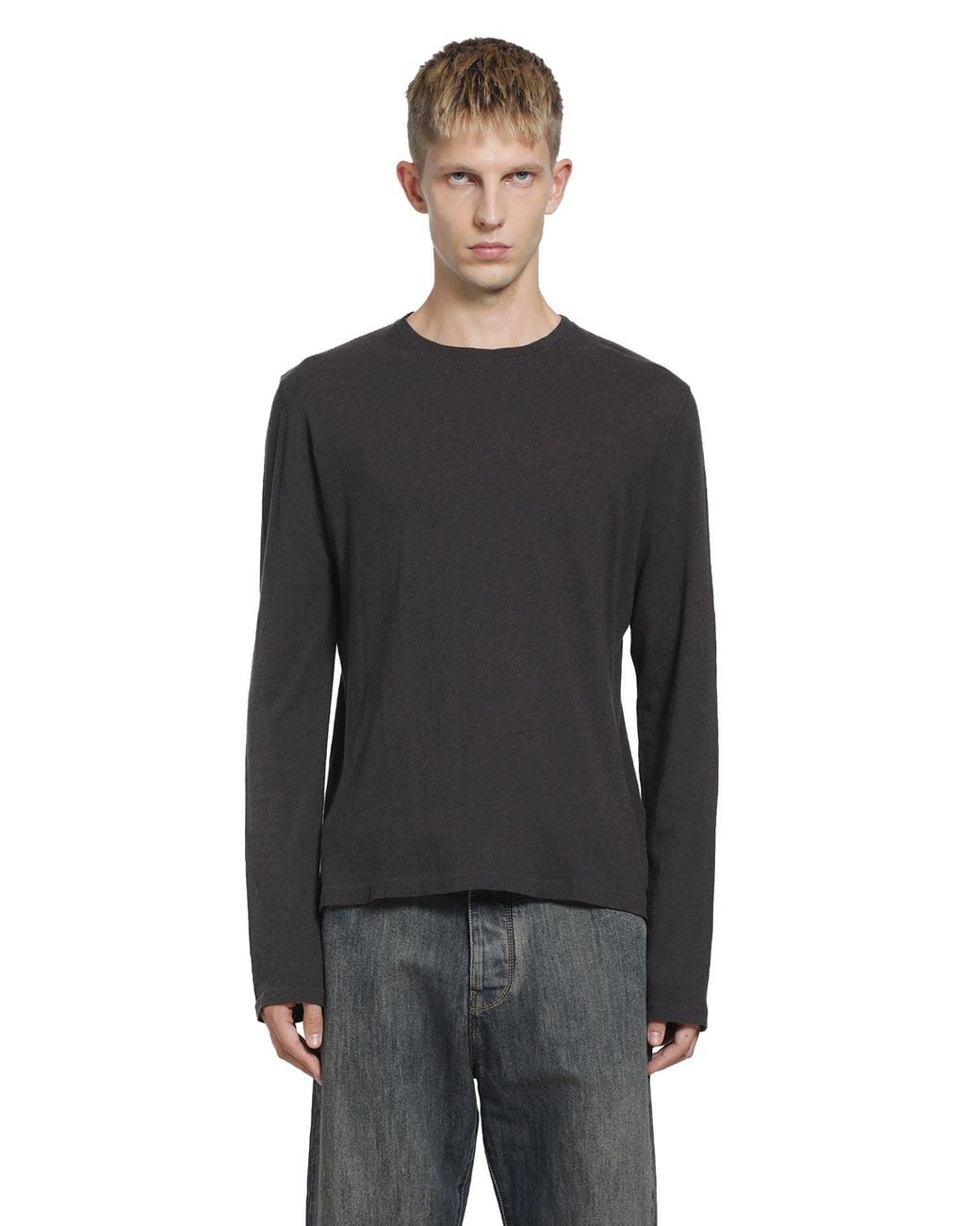 Our Legacy Black Bandaid Long Sleeve T-Shirt for men