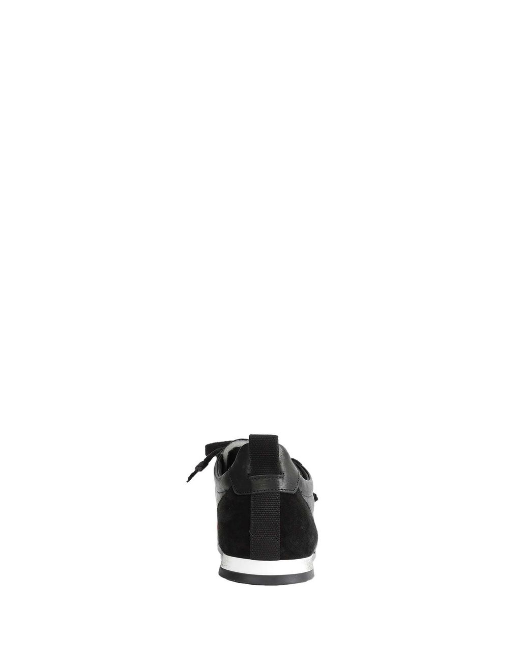 Uma Wang Black Leather Sneakers