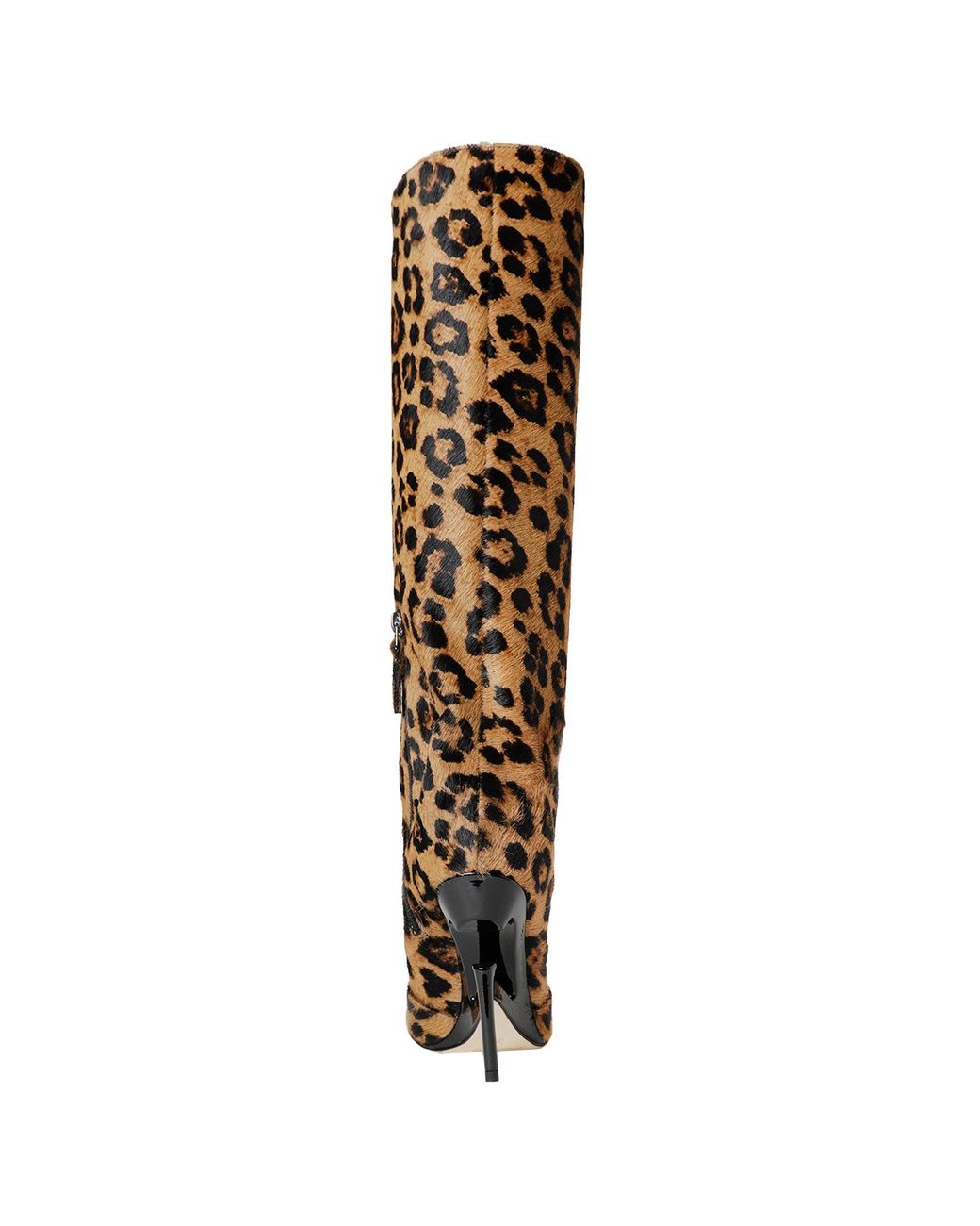 NVL-GARDE Brown Broken Heel Leopard Knee-High Boots