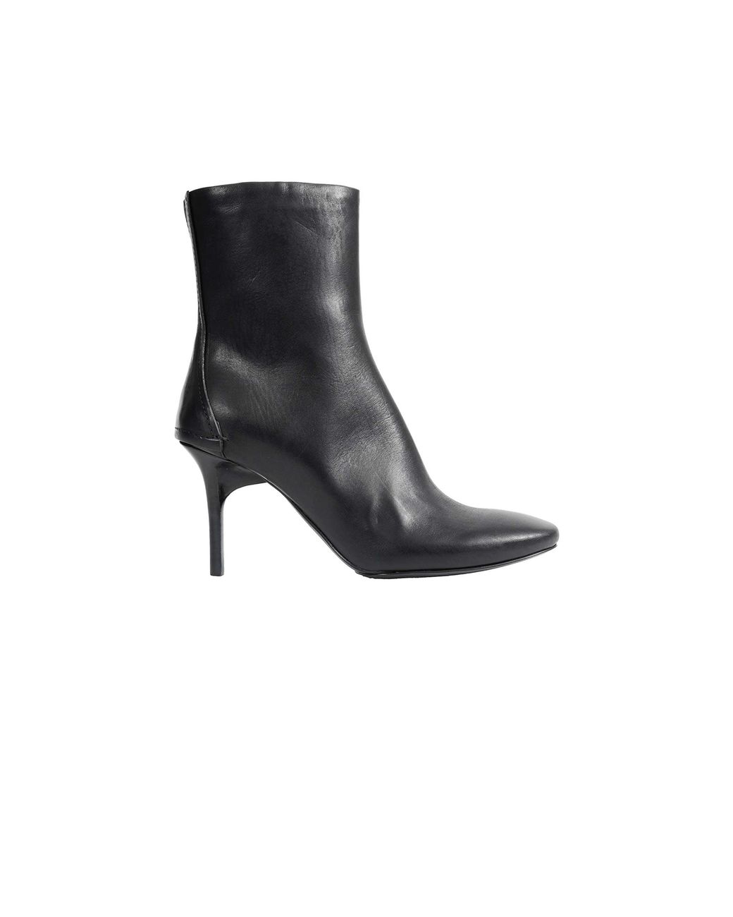 Capasa Black Nappa Leather Ankle Boots