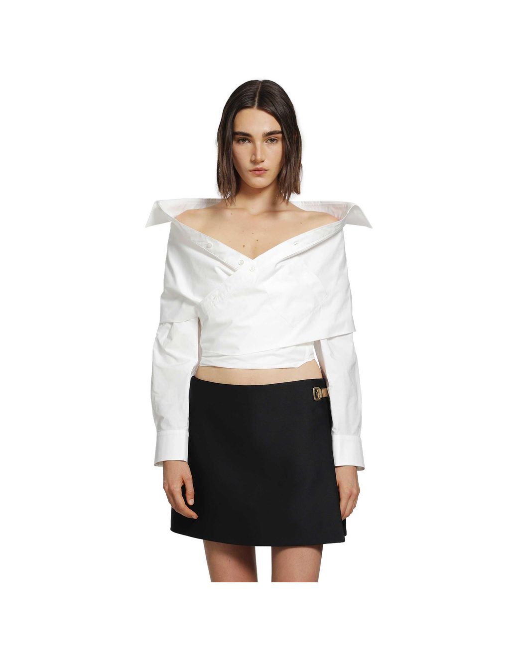 Balenciaga White Wrap Shirt