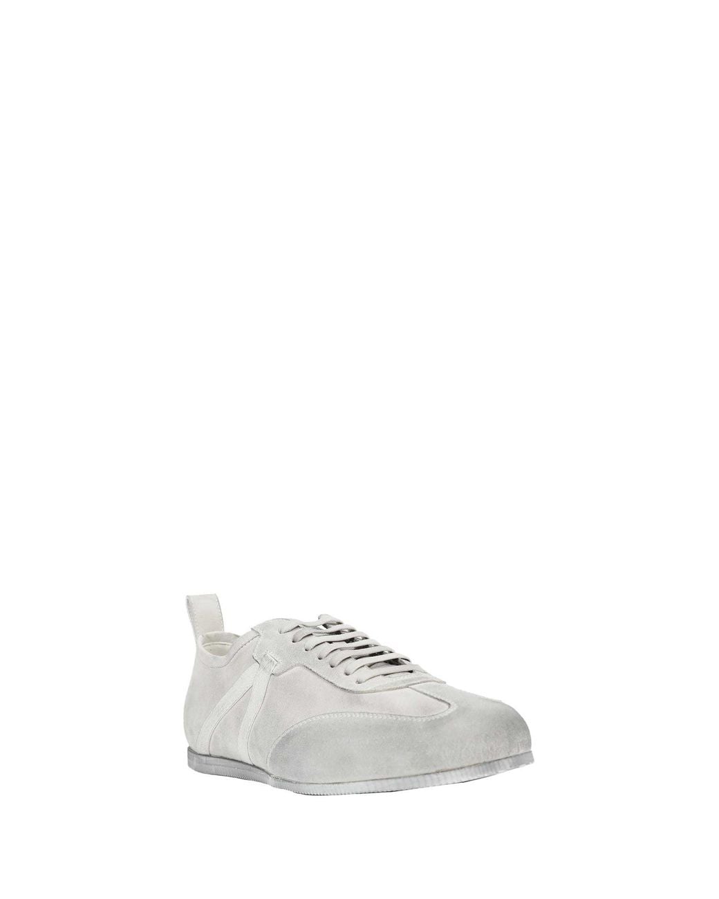 Ann Demeulemeester White Siru Low-Top Boxing Sneakers for men
