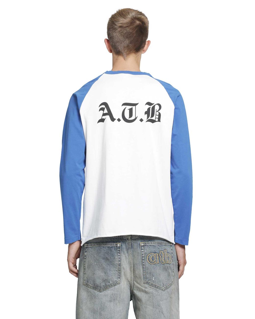 DAGGER Blue Atb Raglan Ls T-Shirt for men
