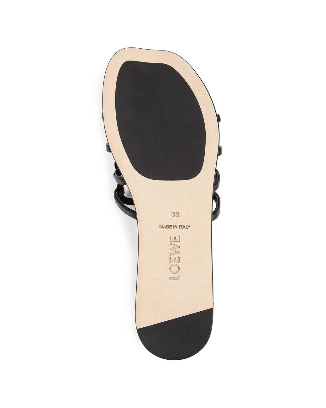 Loewe Black Petal Anagram Slides