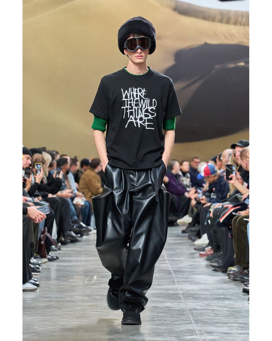 1 新品同様 26ss sacai Faux Leather Pants Sacai Faux Leather Pants in Black for Men | Lyst