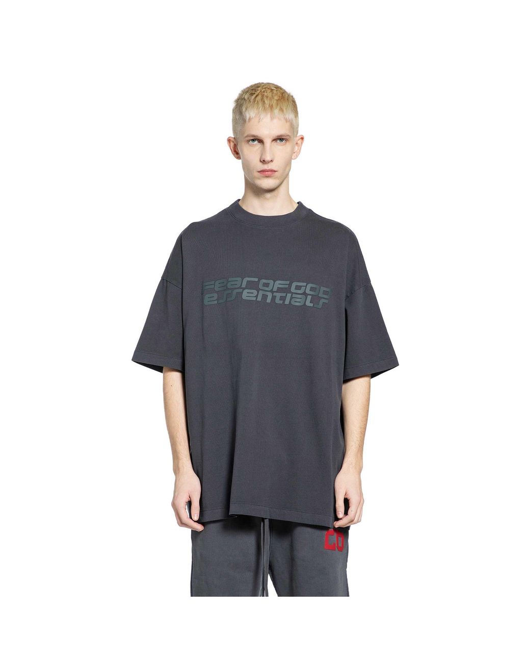 Fear Of God Blue 90's Essentials Short Sleeve T-Shirt for men