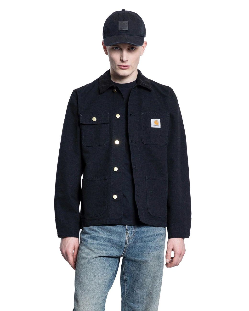 Carhartt Blue Michigan Cotton Jacket for men