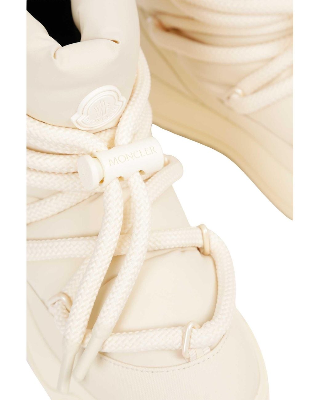 Moncler White Altive Mid Snow Boots