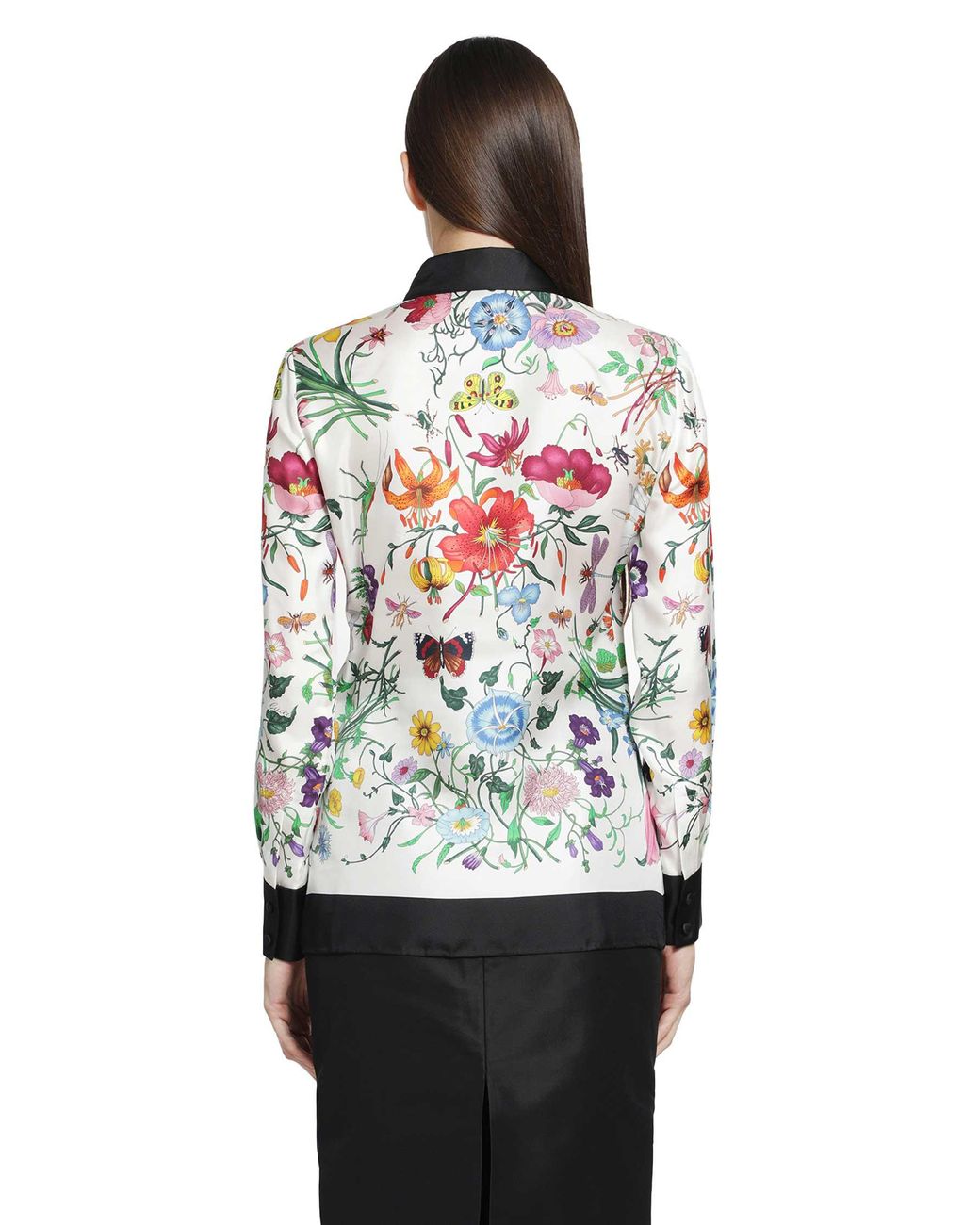 Gucci Red Printed Silk Shirt