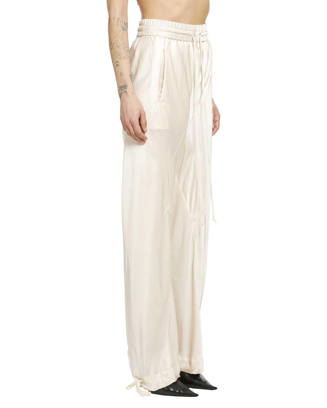 Yehuafan Natural Satin Pants