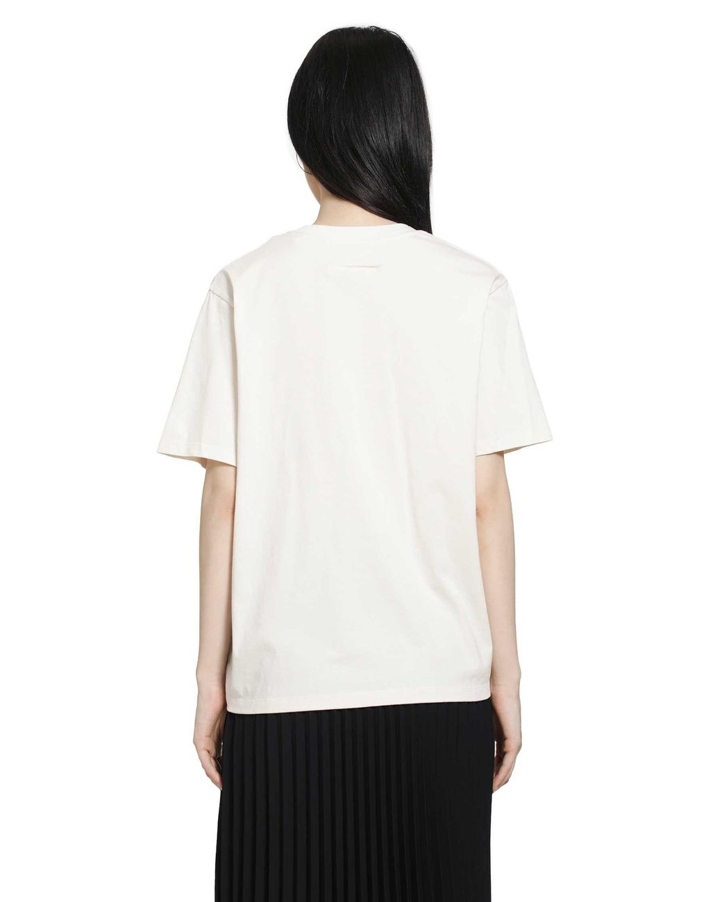 MM6 by Maison Margiela White Draped Numeric T-Shirt