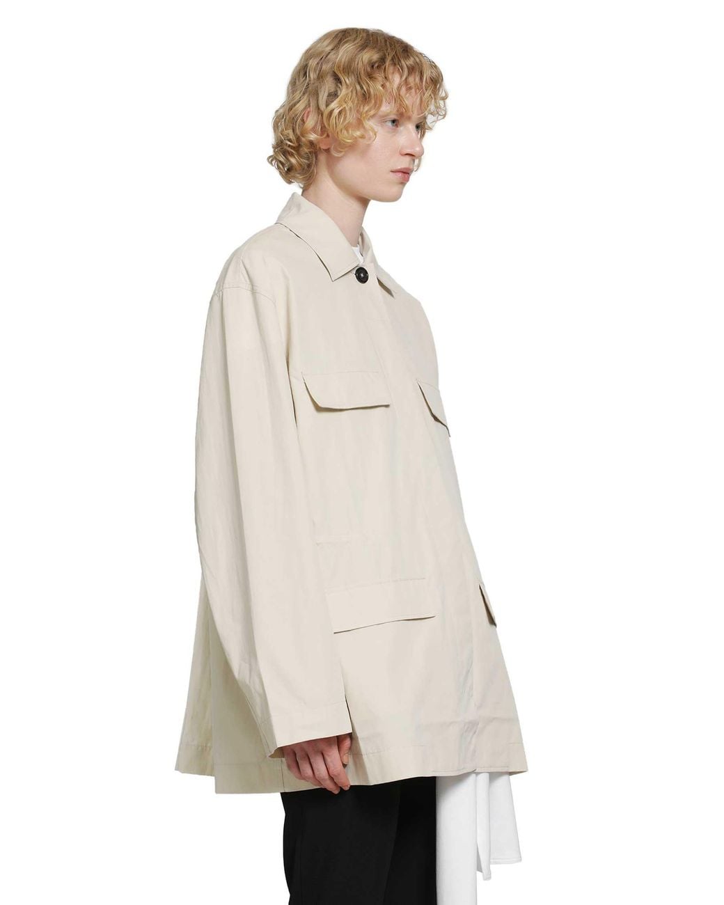 Totême Natural Collared Drawstring Jacket