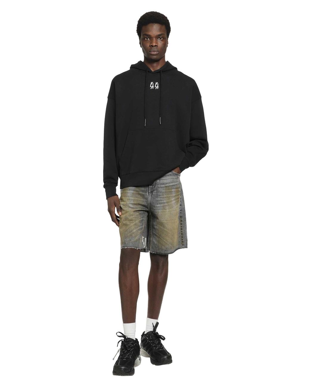 44 Label Group Black Classic 44 Hoodie for men