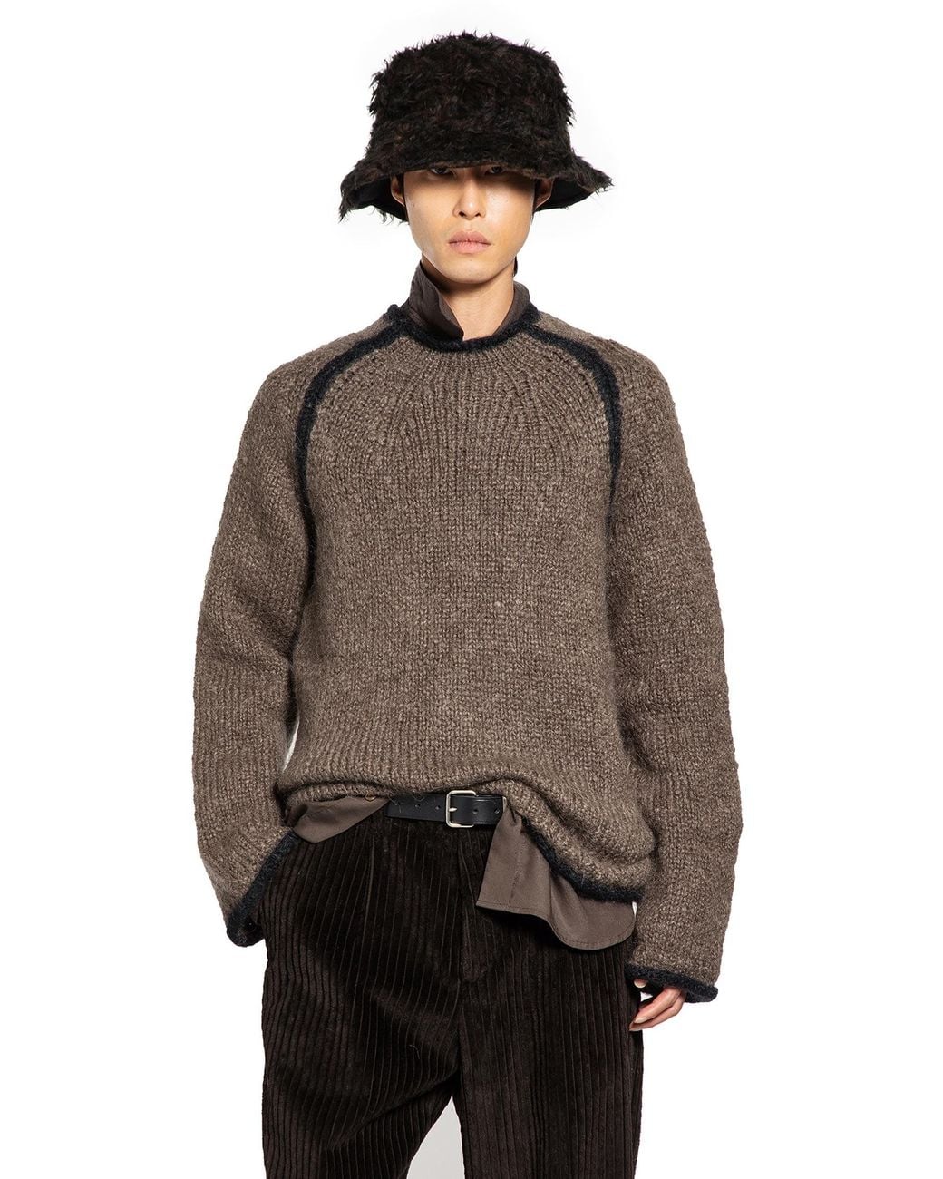 Our Legacy Brown Rider Sweater for men