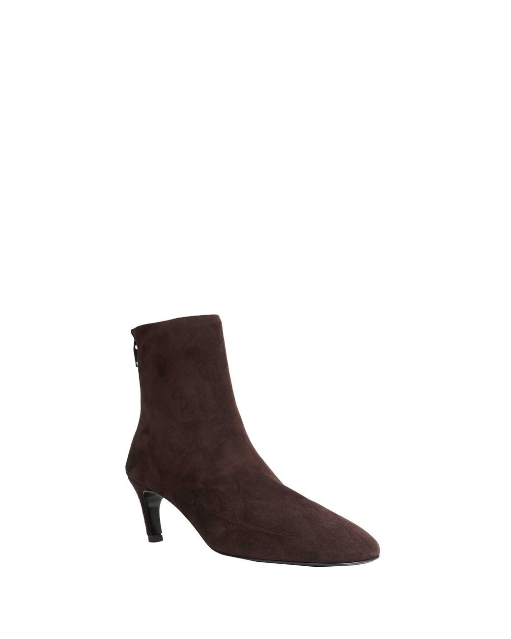 Totême Brown Soft Suede Ankle Boots