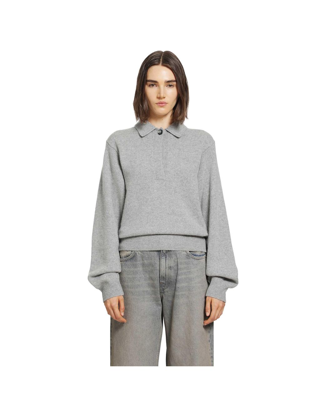 Haikure Gray Ash Relaxed Sweater